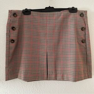 NWT Mango Houndstooth Mini Skirt XL
